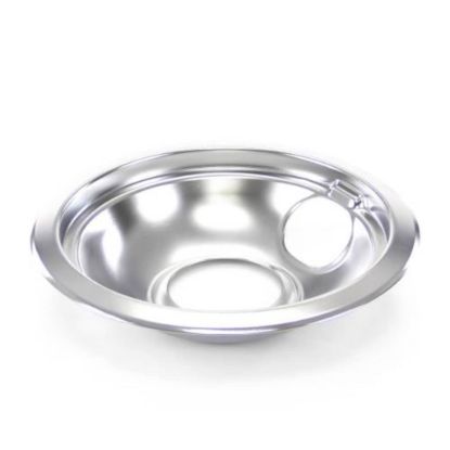 Picture of Whirlpool W10196406BU Qty 125 Chrome Drip Bowl 6-Inches