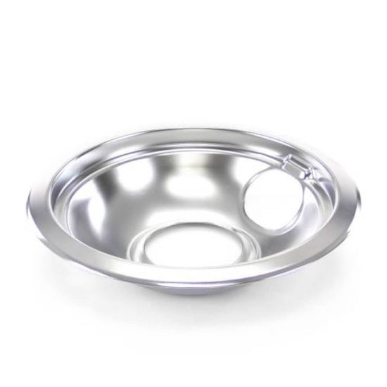 Picture of Whirlpool W10196406BU Qty 125 Chrome Drip Bowl 6-Inches