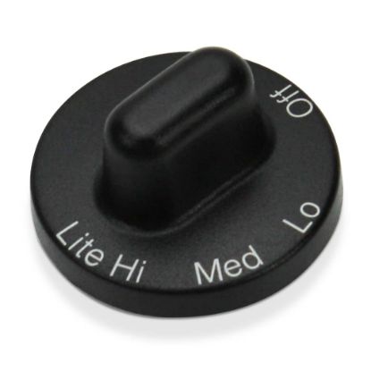 Picture of Whirlpool WP71001641 Gas Range Surface Control Knob, Black