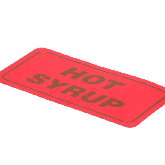 Picture of Curtis WC-3860 Label, Hot Syrup