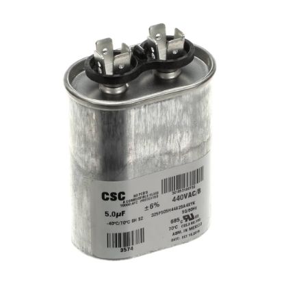 Picture of York S1-02420062700 Single Run Capacitor, 5Mfd,440v,flat