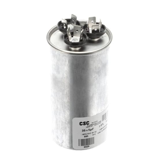 Picture of York S1-02425859700 Dual Run Capacitor, 35/5Mfd,440v,round