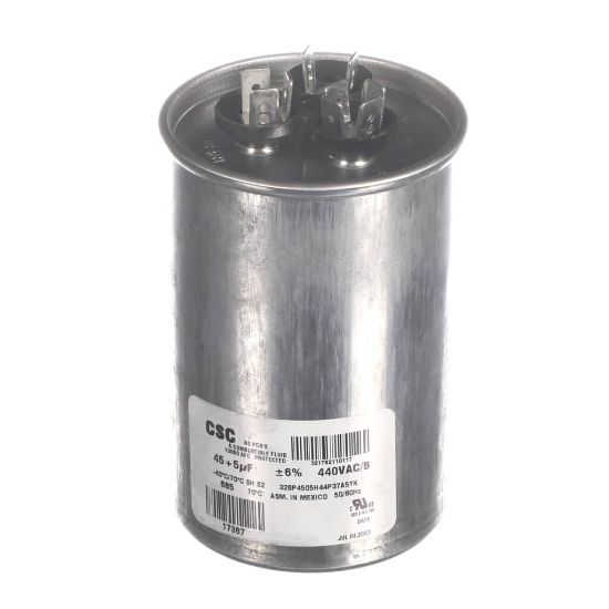 Picture of York S1-02425120700 Dual Run Capacitor, 45/5Mfd,440v,round