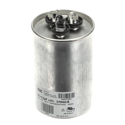 Picture of York S1-02425033700 Dual Run Capacitor, 60/5Mfd,370v,round