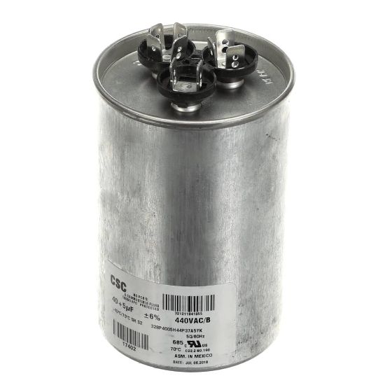 Picture of York S1-02425894700 Dual Run Capacitor, 40/5Mfd,440v,round