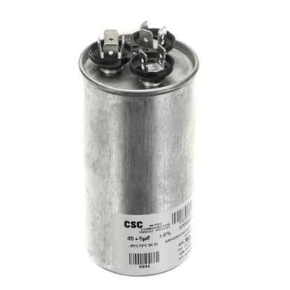 Picture of York S1-02425895700 Dual Run Capacitor, 45/5Mfd,370v,round