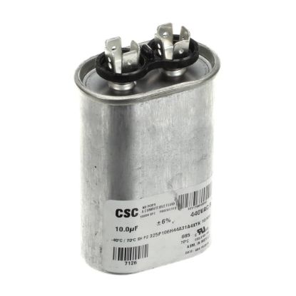 Picture of York S1-02431404000 Single Run Capacitor, 10Mfd,440v,flat