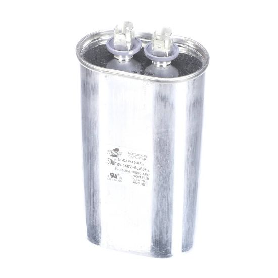 Picture of York S1-CAP44500F Capacitor,run Single,50mfd,440v,flat